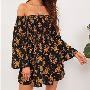 SHEIN bell sleeve dress